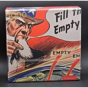 SEALED Blue Kazoo Puzzle Empty Seats 1000 Pieces 20x30 Gift Vintage Retro Style